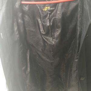 Black Guess Rain Coat